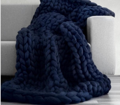 Thick Hand woven blanket