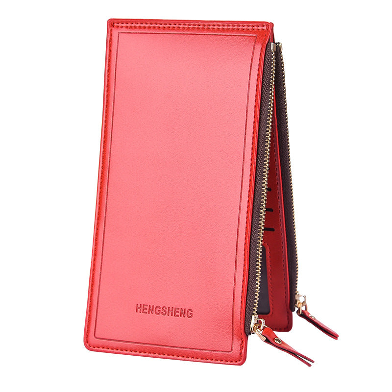 Ladies long zipper wallet