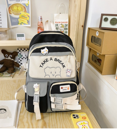 Cute Junior High School Student Large-capacity Backpack