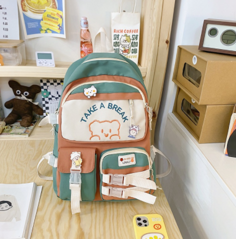 Cute Junior High School Student Large-capacity Backpack