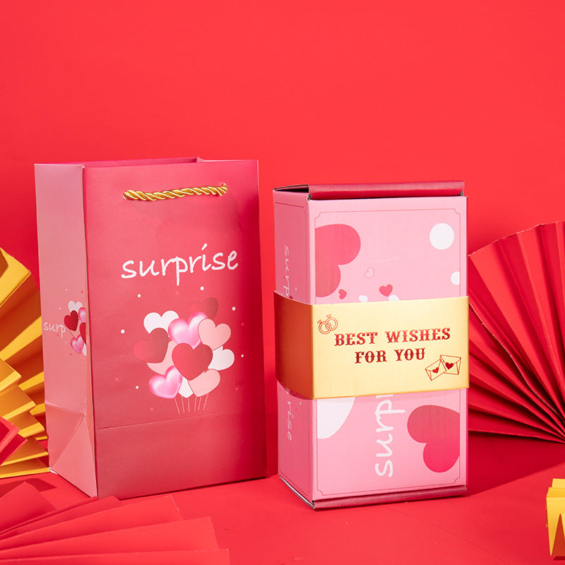 Surprise Box Gift Box Explosion Gift Box Surprise Bounce Box Diy Folding Paper Box Money Box Birthday Christmas Anniversary Gift