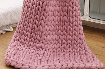 Thick Hand woven blanket