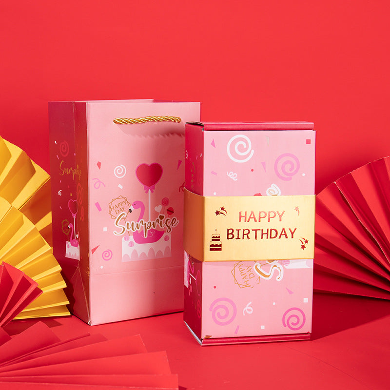 Surprise Box Gift Box Explosion Gift Box Surprise Bounce Box Diy Folding Paper Box Money Box Birthday Christmas Anniversary Gift