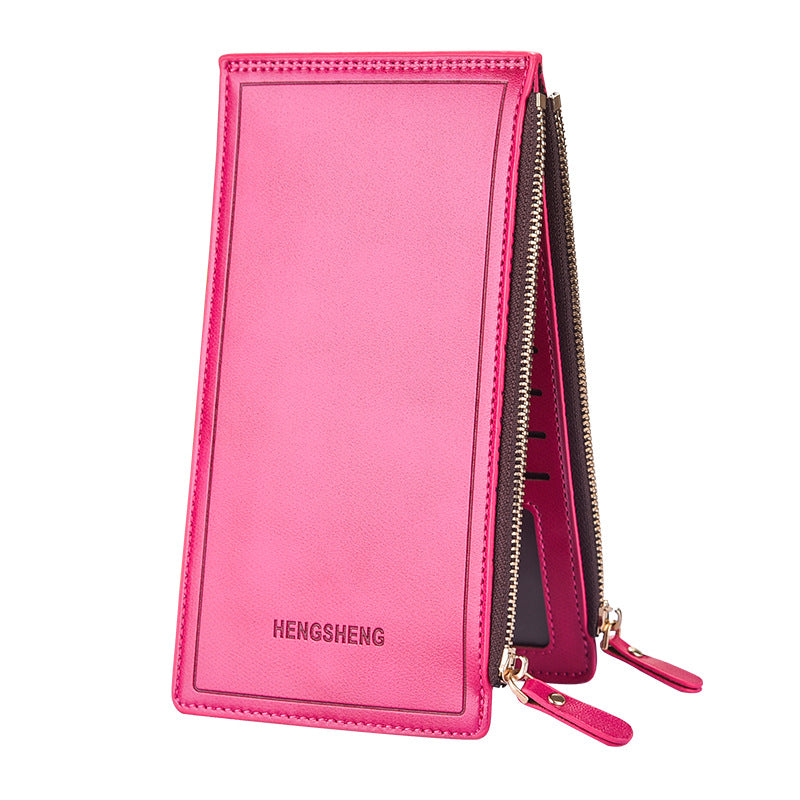 Ladies long zipper wallet