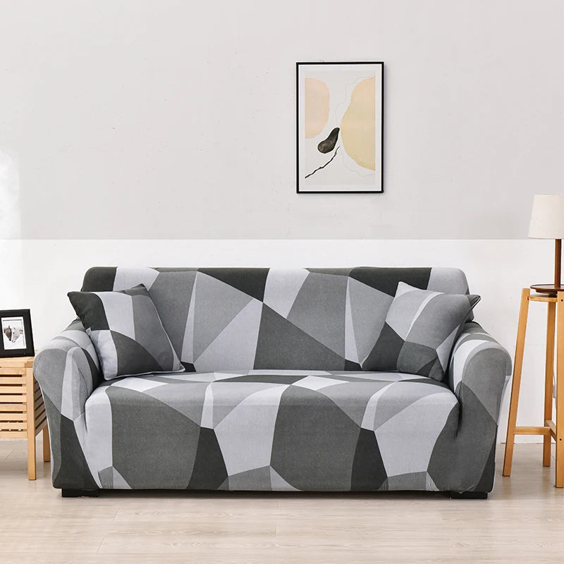Elastic Sofa Covers for Living Room Sofa Cover Geometric Couch Cover Pets Corner L Shaped Chaise Longue Sofa Slipcover 1PC