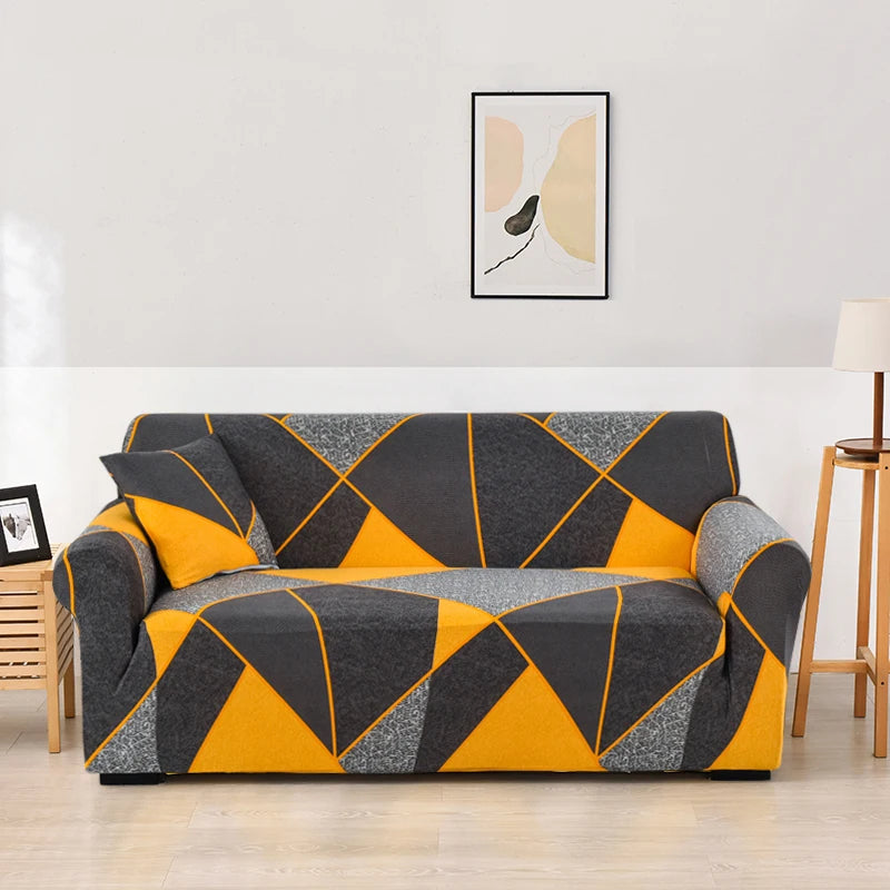 Elastic Sofa Covers for Living Room Sofa Cover Geometric Couch Cover Pets Corner L Shaped Chaise Longue Sofa Slipcover 1PC