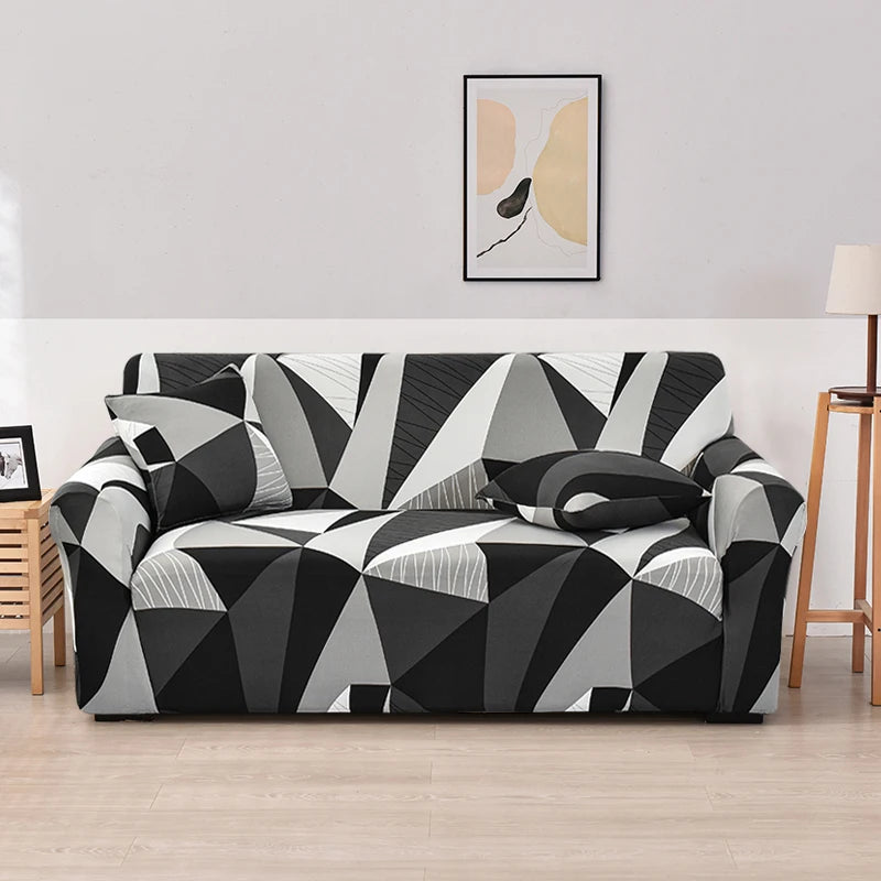 Elastic Sofa Covers for Living Room Sofa Cover Geometric Couch Cover Pets Corner L Shaped Chaise Longue Sofa Slipcover 1PC