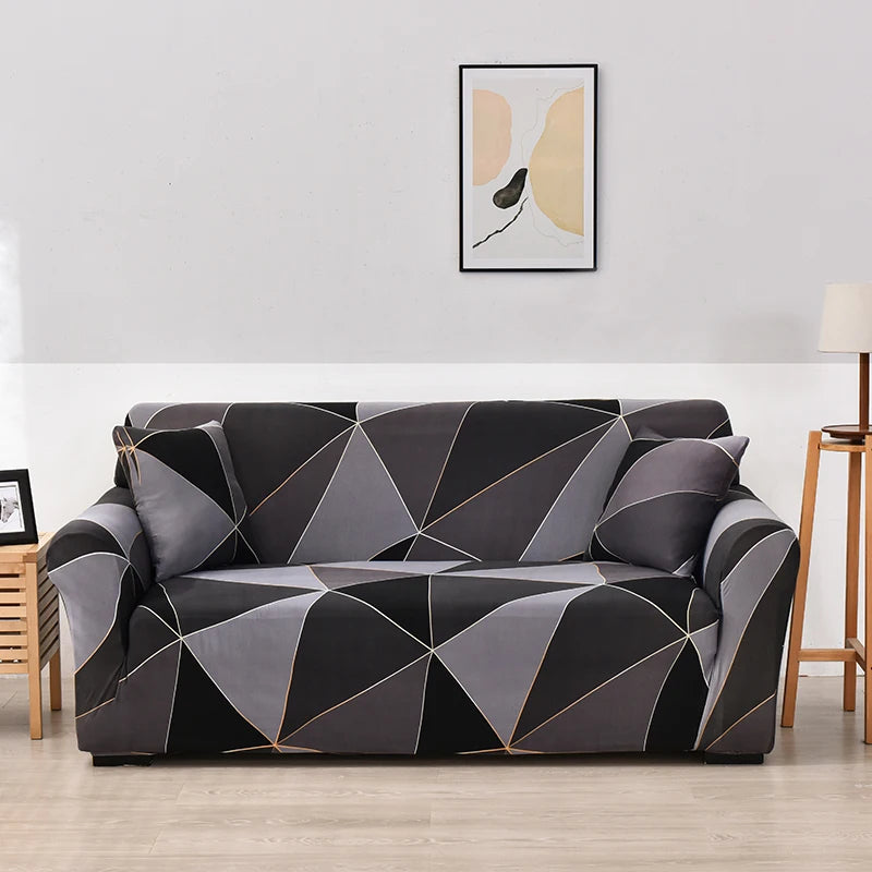 Elastic Sofa Covers for Living Room Sofa Cover Geometric Couch Cover Pets Corner L Shaped Chaise Longue Sofa Slipcover 1PC