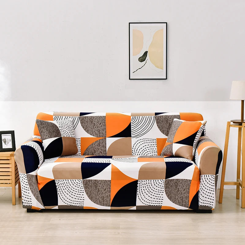 Elastic Sofa Covers for Living Room Sofa Cover Geometric Couch Cover Pets Corner L Shaped Chaise Longue Sofa Slipcover 1PC