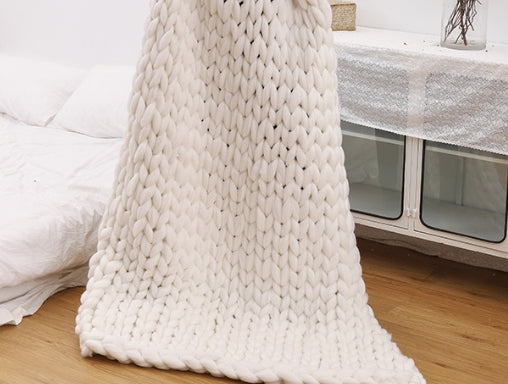 Thick Hand woven blanket