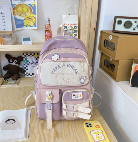 Cute Junior High School Student Large-capacity Backpack