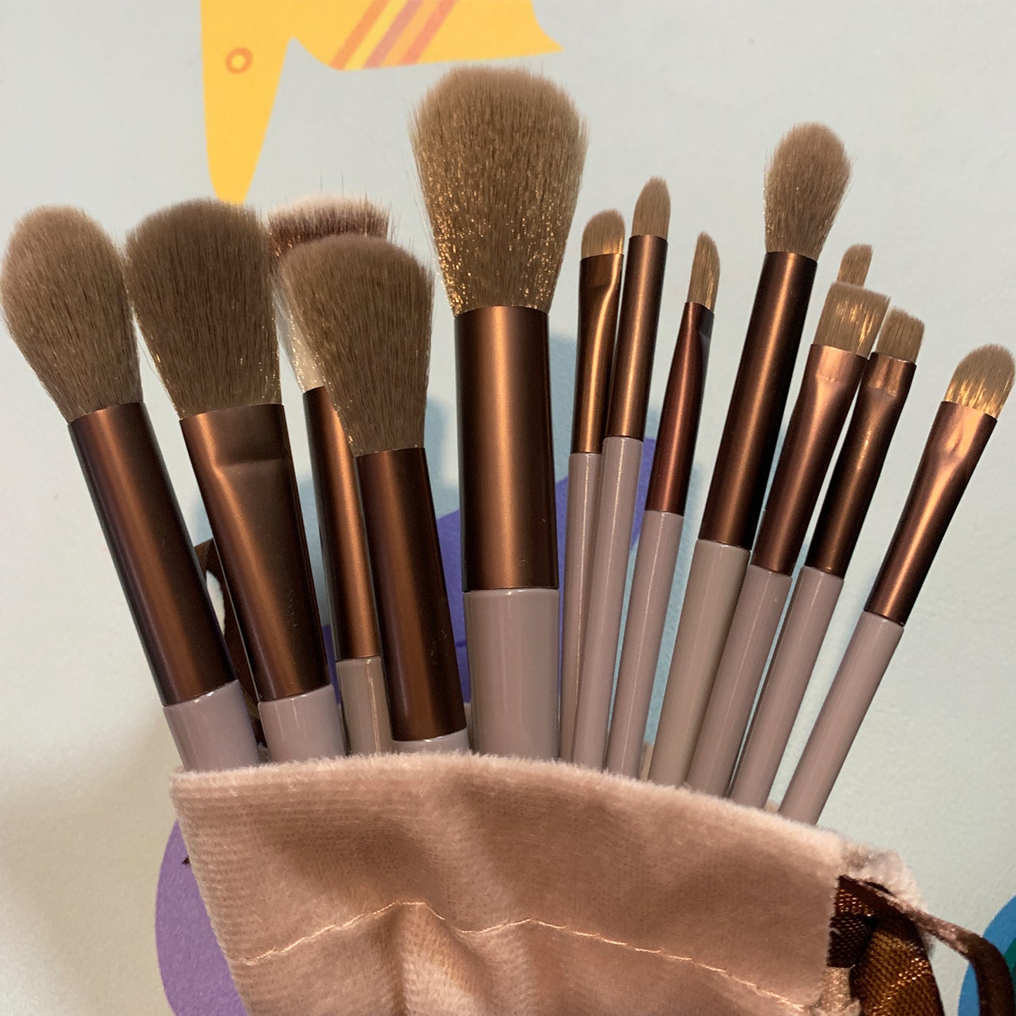 13 Pcs Professional Makeup Brushes, Eyeshadow Brushes, Blush Brushes