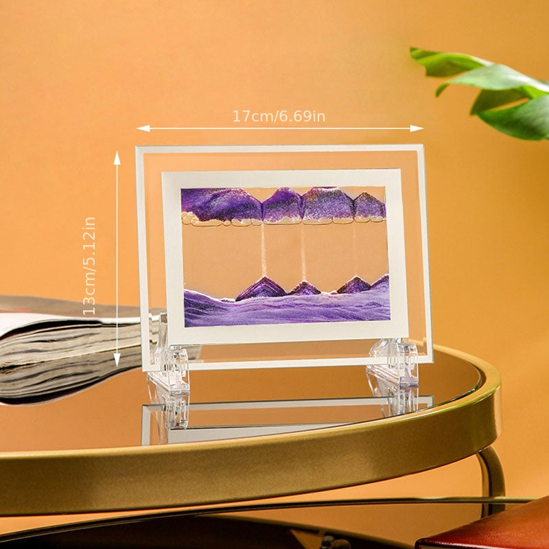 Flow Sand Painting Creative Gift Decompression Art Sand Leaf