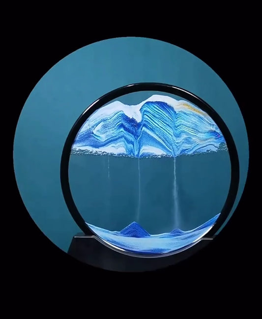 Flow Sand Painting Creative Gift Decompression Art Sand Leaf