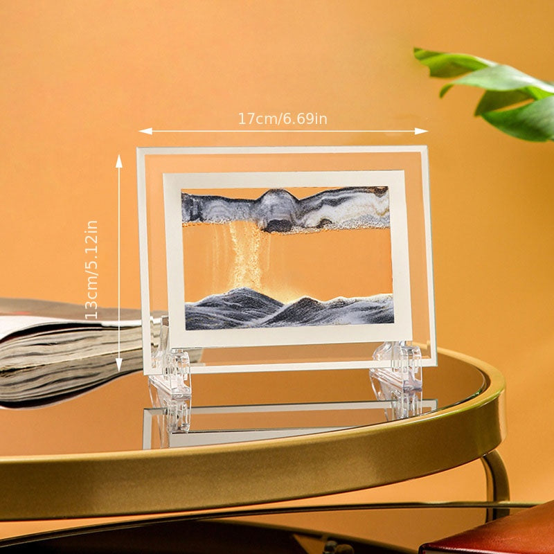 Flow Sand Painting Creative Gift Decompression Art Sand Leaf