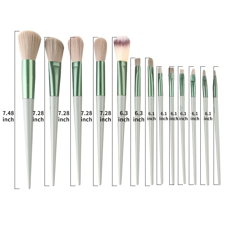 13 Pcs Professional Makeup Brushes, Eyeshadow Brushes, Blush Brushes