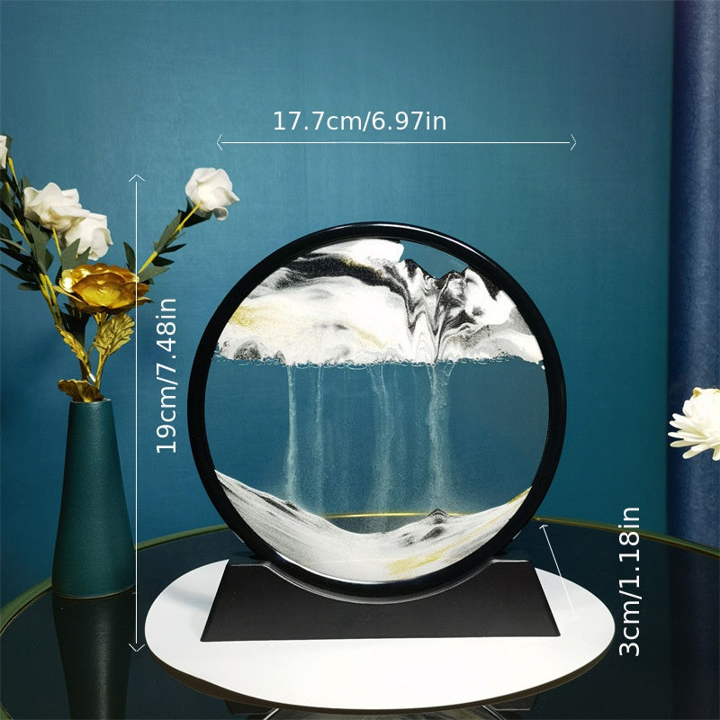 Flow Sand Painting Creative Gift Decompression Art Sand Leaf