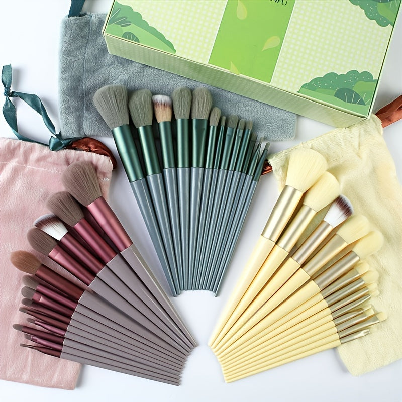 13 Pcs Professional Makeup Brushes, Eyeshadow Brushes, Blush Brushes