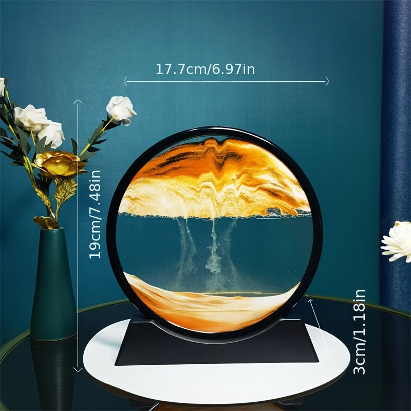 Flow Sand Painting Creative Gift Decompression Art Sand Leaf