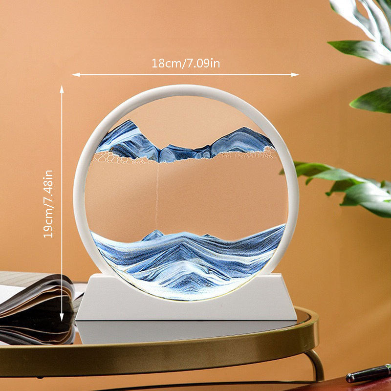 Flow Sand Painting Creative Gift Decompression Art Sand Leaf