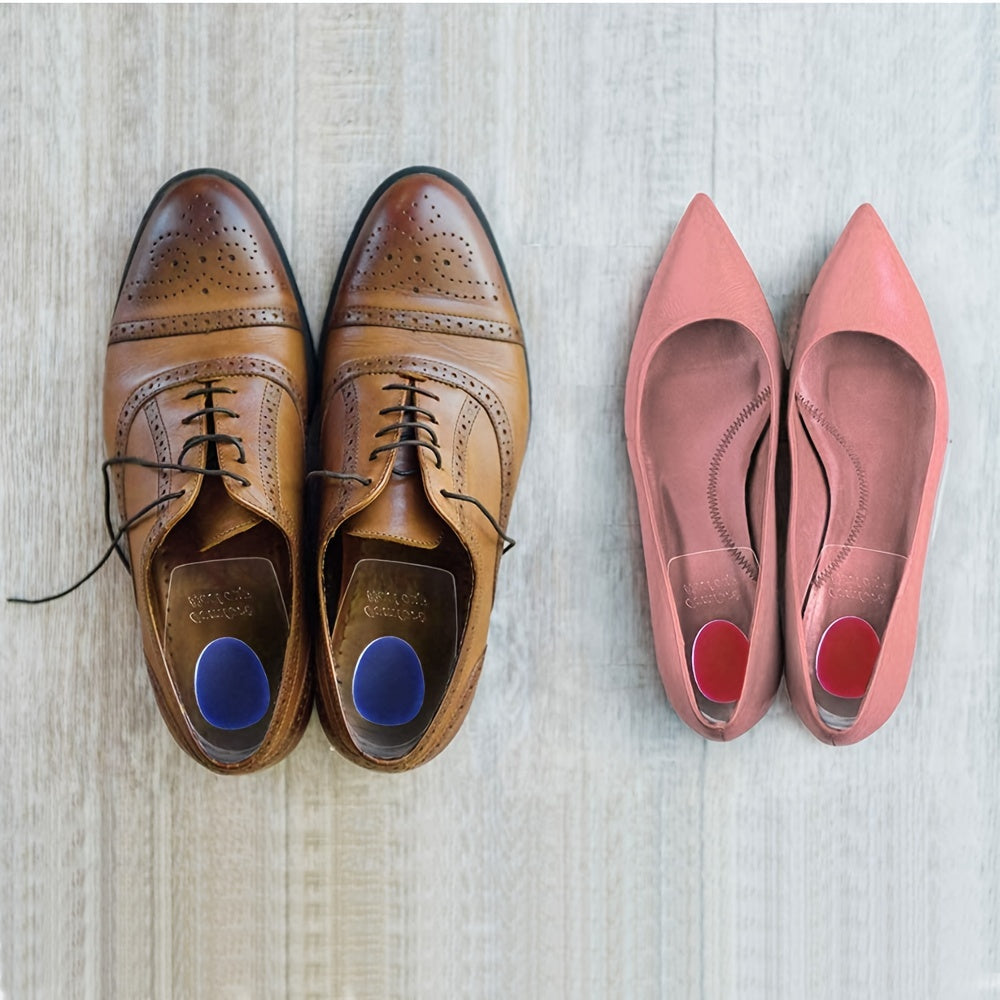 2pcs/pair Soft Silicone Gel Insoles For Heel Spurs Pain Relief Foot Cushion Foot Massager Care Heel Cups Shoe Pads Height Increase Insoles